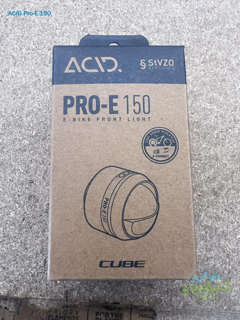 Acid E-Bike Front Light Pro-E 150 X-Connect with FPILink In Black-12