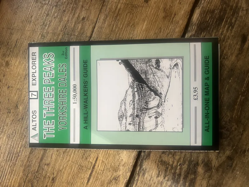 Three Peaks - Yorkshire Dales Hillwalker's Map and Guide