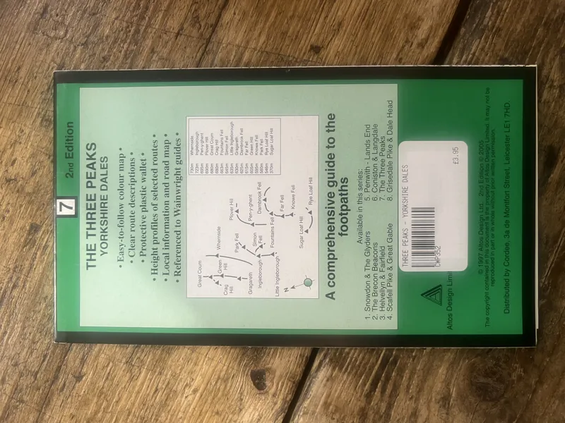 Three Peaks - Yorkshire Dales Hillwalker's Map and Guide-1