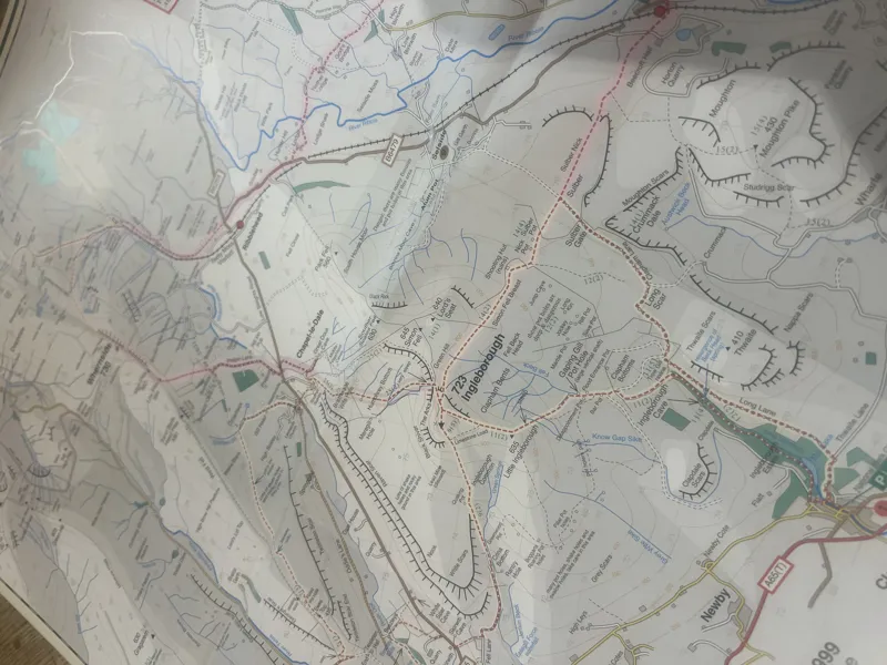 Three Peaks - Yorkshire Dales Hillwalker's Map and Guide-2