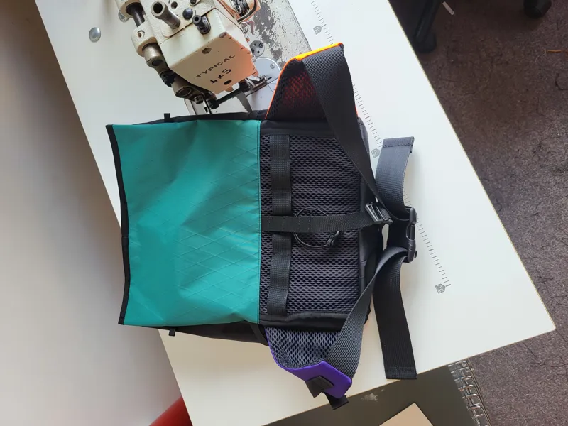 Maiden Stone Handlebar Bumbag In Purple/Teal-2