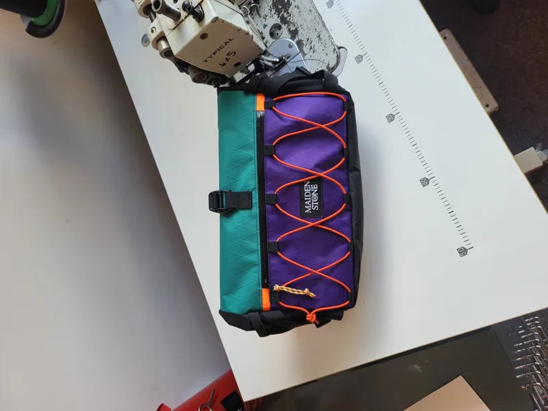 Maiden Stone Handlebar Bumbag In Purple/Teal-3