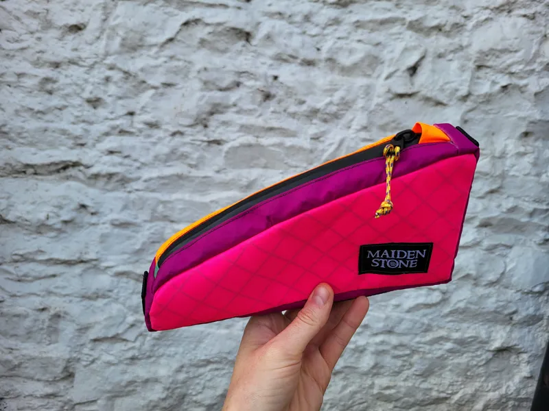 Maiden Stone Top Tube Bag in Pink Purple and Orange