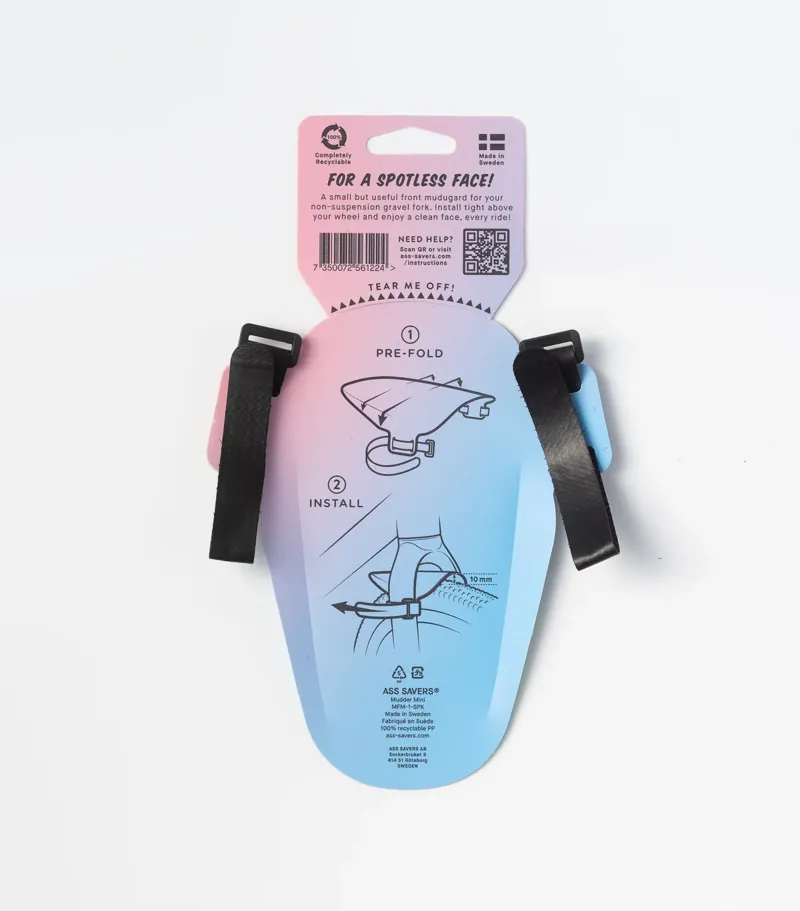Ass Savers Mudder Mini Gravel Fork Mudguard in Spektrum-5