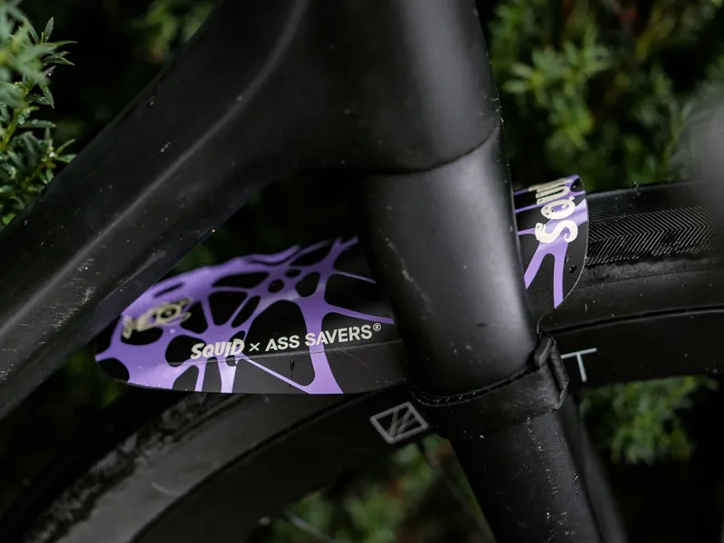 Ass Savers Mudder Mini Gravel Fork Front Mudguard in Squid Purple-3