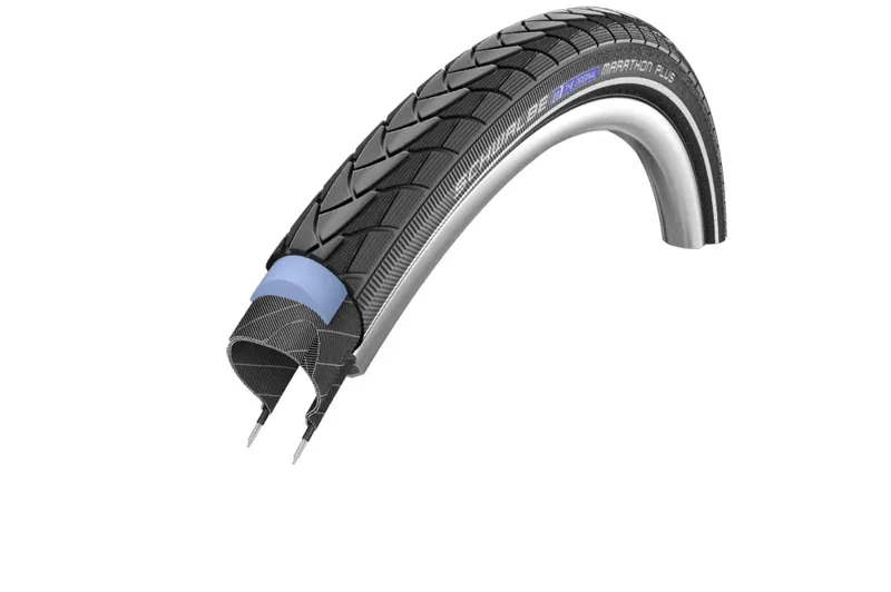 Schwalbe Marathon Plus Reflective Tyre - Performance Smartguard Twinskin