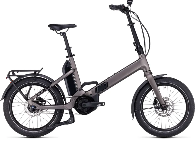 Cube Fold Hybrid 500 Electric Bike in Teak/Black-1