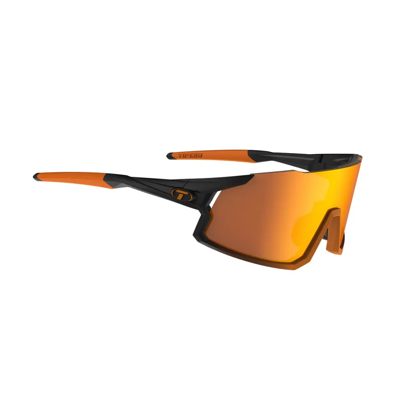 Tifosi Stash Interchangeable Lens Sunglasses In Black Orange-2