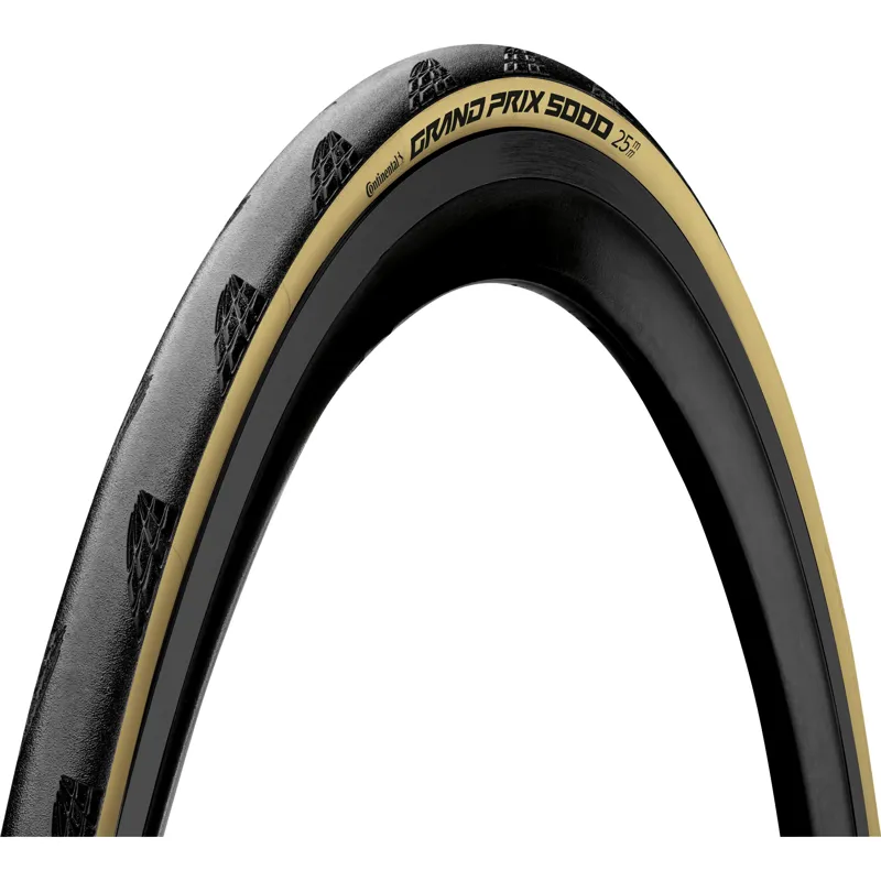 Continental Grand Prix 5000 All-Season Tubeless Ready Foldable Tyre - Black/Cream