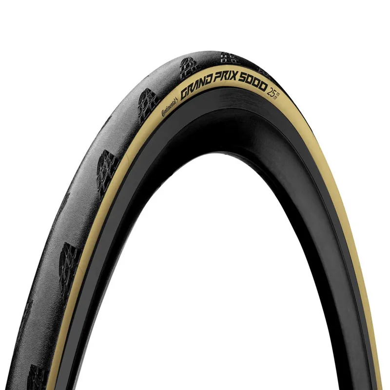Continental Grand Prix 5000 Tyre - Foldable Blackchili Compound - Black / Cream