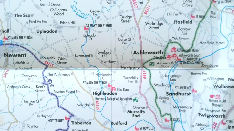 Cotswolds Cycling Goldeneye Map-2