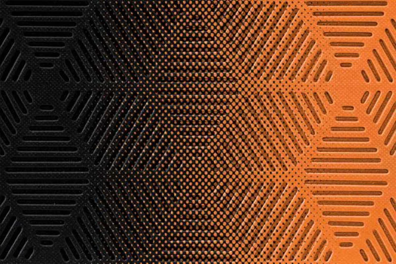 Acid Rc 3.0 Bar Tape in Black/Neon Orange-2
