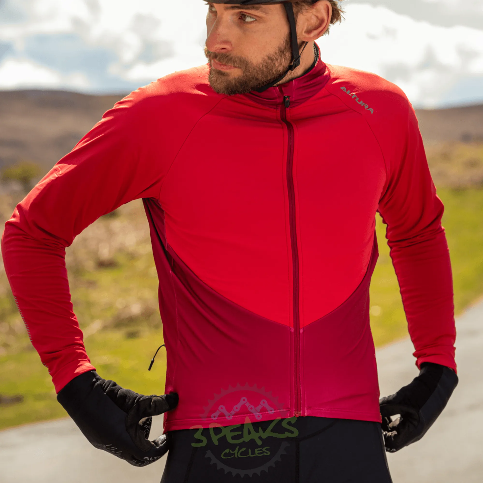 Altura Men s Endurance Long Sleeve Jersey in Red