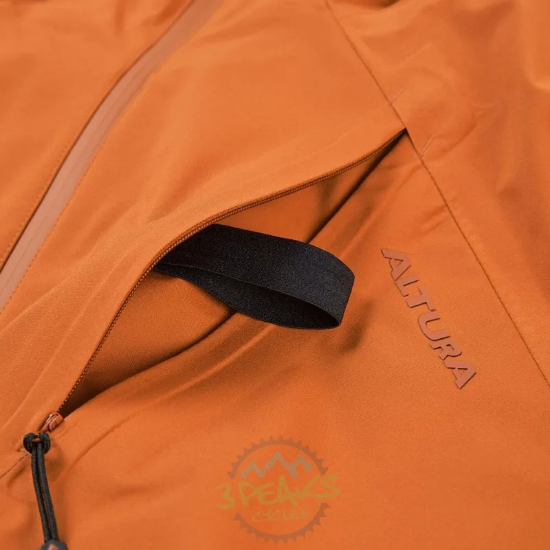 Altura Men's Esker Waterproof Packable Jacket in Orange-7