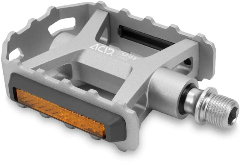 Acid A8-IB Classic Flat Pedals In Silver-1
