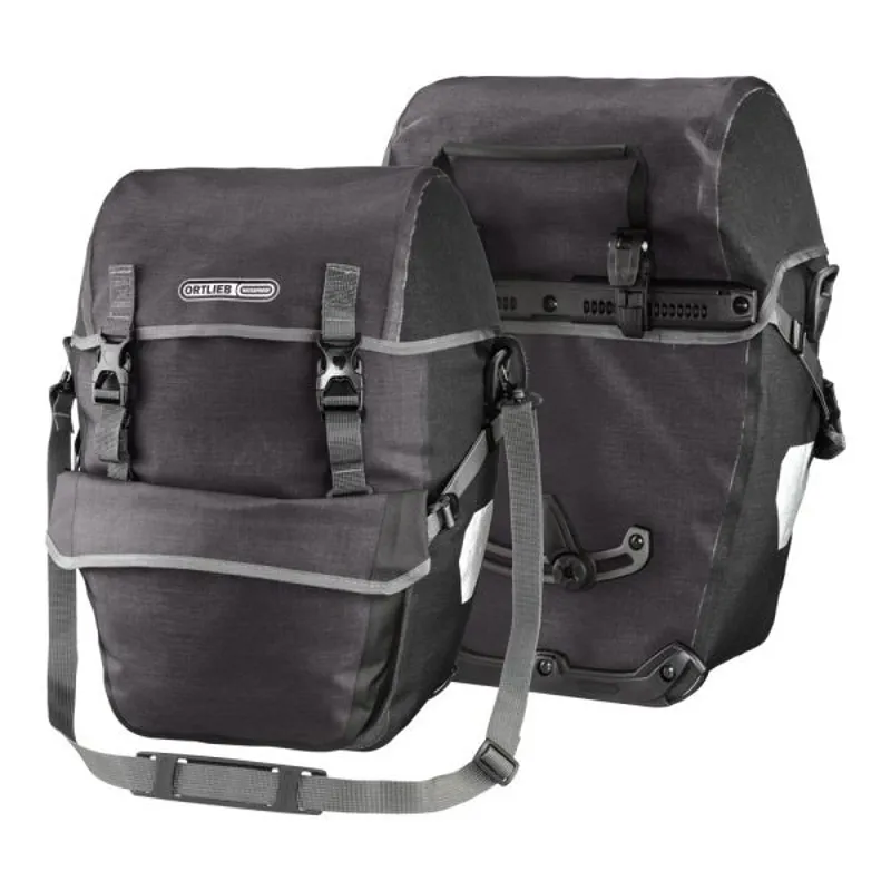 Ortlieb Bike-Packer Plus 42L Pannier Bags - Granite Black