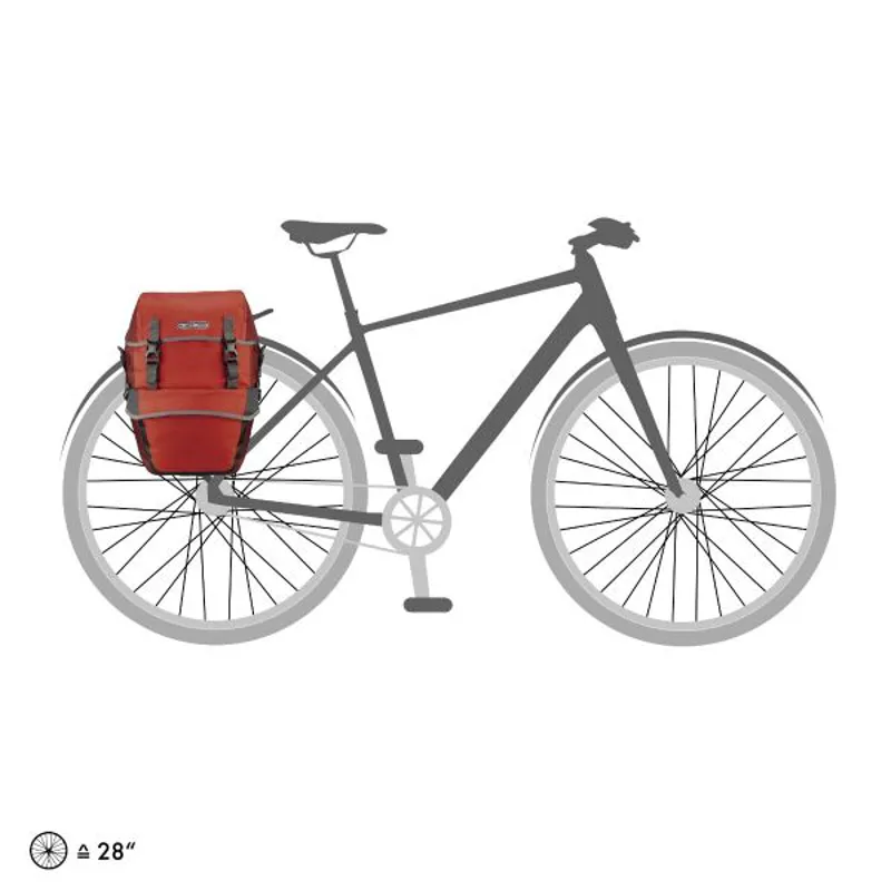 Ortlieb Bike-Packer Plus 42L Pannier Bags - Salsa Red-8