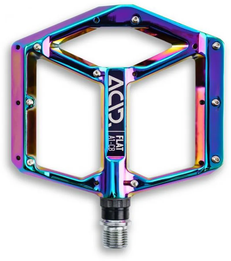 Acid A1-CB Flat Pedals in Oil Slick-1