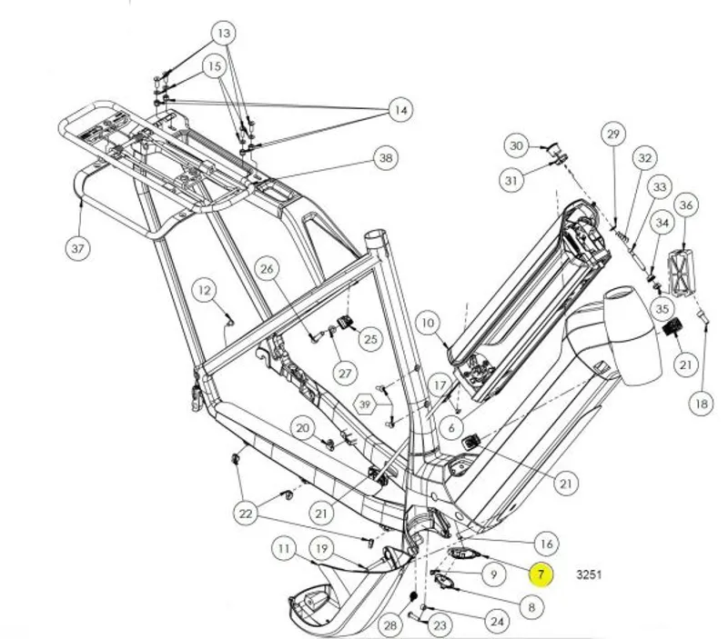 Cube E-Bike Battery Charger Plug Socket Cover - 3251-1