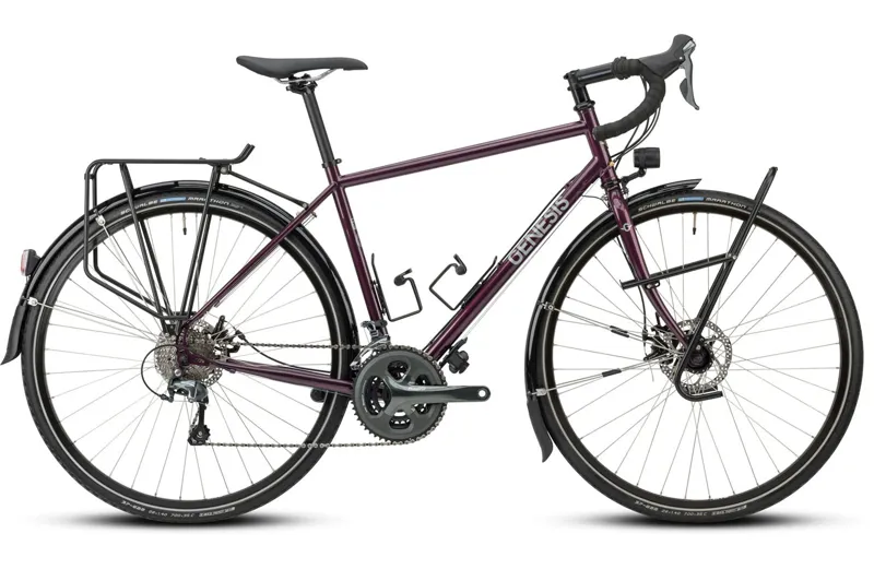 Genesis Tour De Fer 30 Steel Touring Bike in Purple
