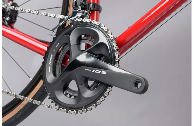 Genesis Equilibrium Disc Steel Road Bike in Red - 2023-8