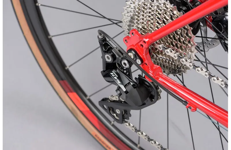 Genesis Equilibrium Disc Steel Road Bike in Red - 2023-9