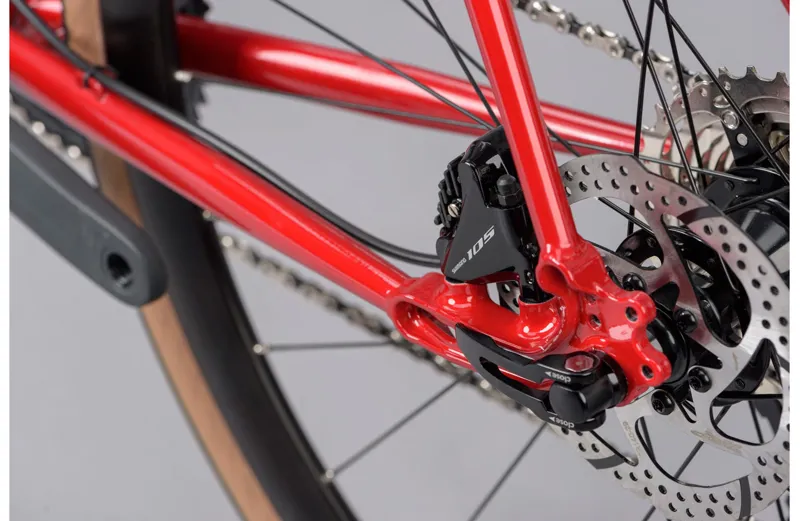 Genesis Equilibrium Disc Steel Road Bike in Red - 2023-10