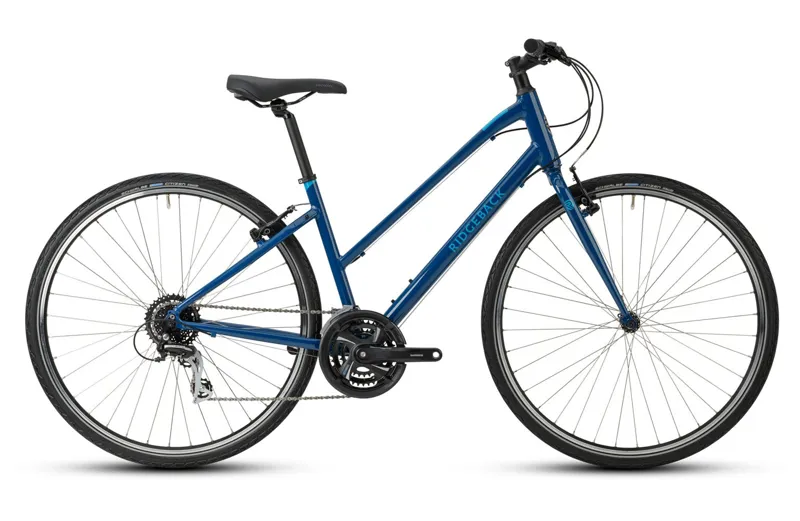 Ridgeback Velocity Open Frame Hybrid Bike in Blue