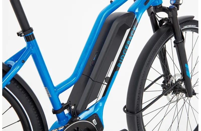 Ridgeback Arcus 2 Open Frame Electric Hybrid Bike in Blue-7