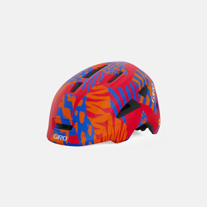 Giro Scamp II Youth Helmet in Matt Red Animal