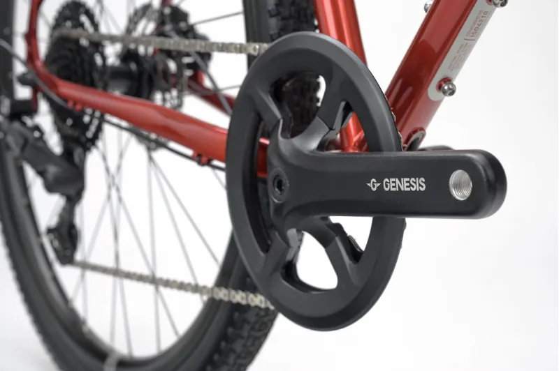 2025 Genesis Croix De Fer 10 Flat-Bar Gravel Bike in Red-8