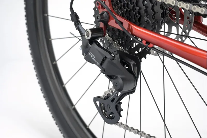 2025 Genesis Croix De Fer 10 Flat-Bar Gravel Bike in Red-9