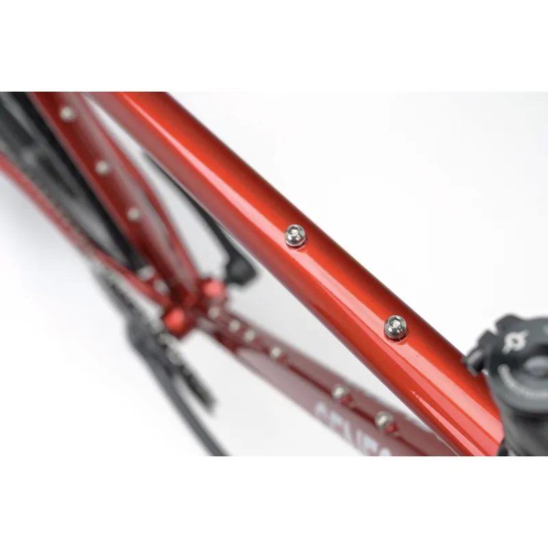 2025 Genesis Croix De Fer 10 Flat-Bar Gravel Bike in Red-10