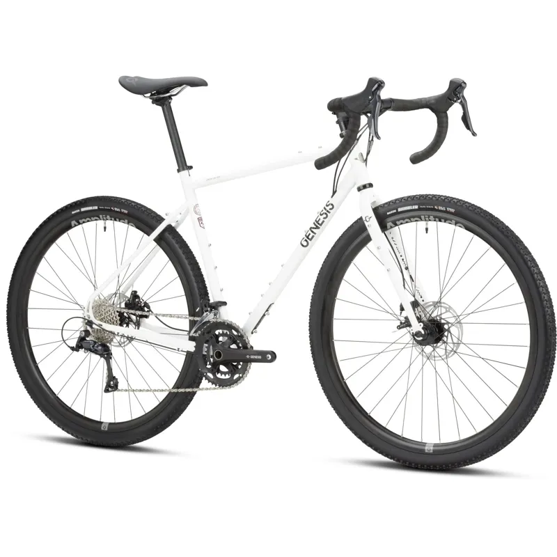 2025 Ex-Hire Genesis Croix De Fer 10 Steel Gravel Bike in White-1
