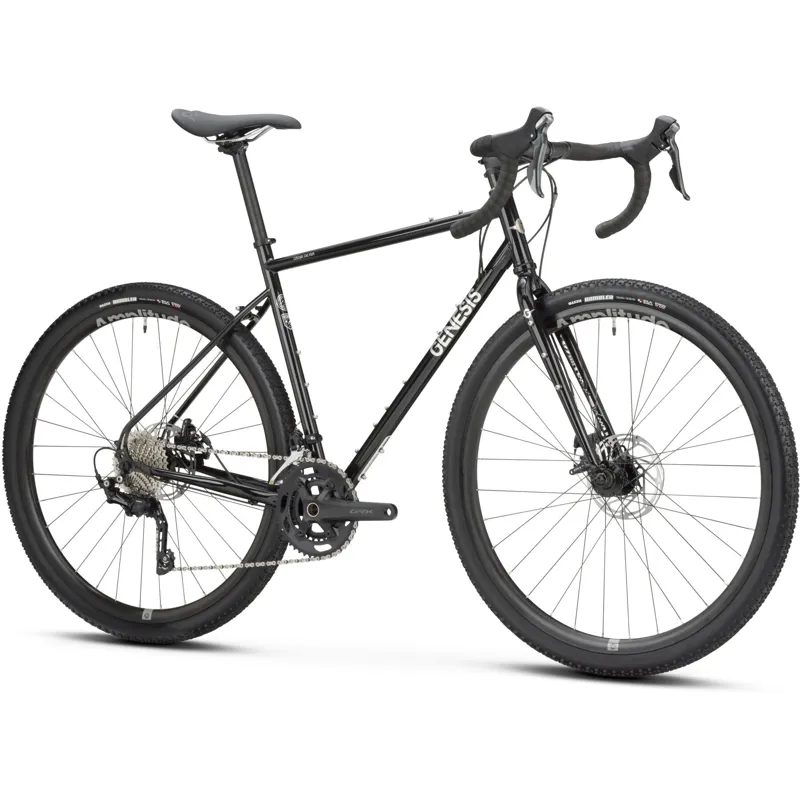 2025 Genesis Croix De Fer 20 Steel Gravel Bike in Black-1