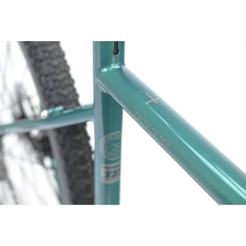 2025 Ex-Hire Genesis Croix De Fer 40 Steel 725 Gravel Bike in Green-6