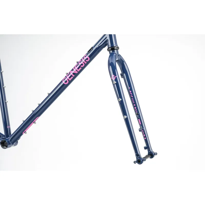 2025 Genesis Croix De Fer 725 Frameset in Blue-12