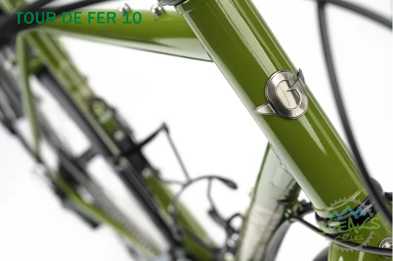 2025 Genesis Tour De Fer 10 Flat-Bar Touring Bike in Green-10