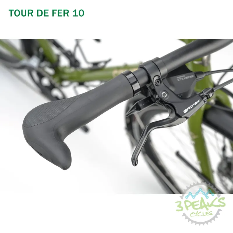 2025 Genesis Tour De Fer 10 Flat-Bar Touring Bike in Green-12