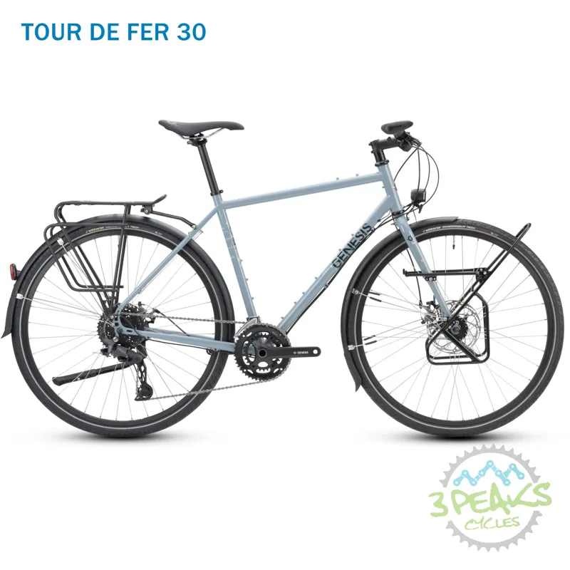 2025 Genesis Tour De Fer 30 Touring Bike in Grey