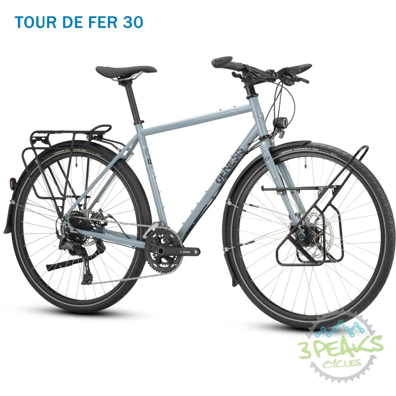 2025 Genesis Tour De Fer 30 Touring Bike in Grey-1