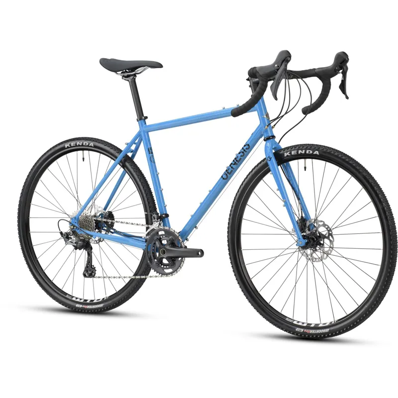 2023 Genesis Croix De Fer 40 Steel Gravel Bike in Blue-1