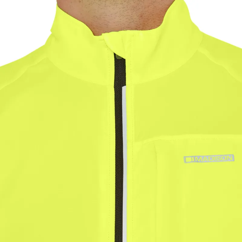 Madison Freewheel Packable Jacket in Hi-Viz Yellow-9