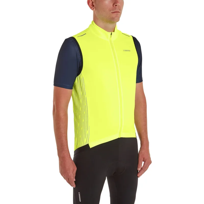 Madison Stellar Reflective Windproof Gilet in Hi-Viz Yellow-2