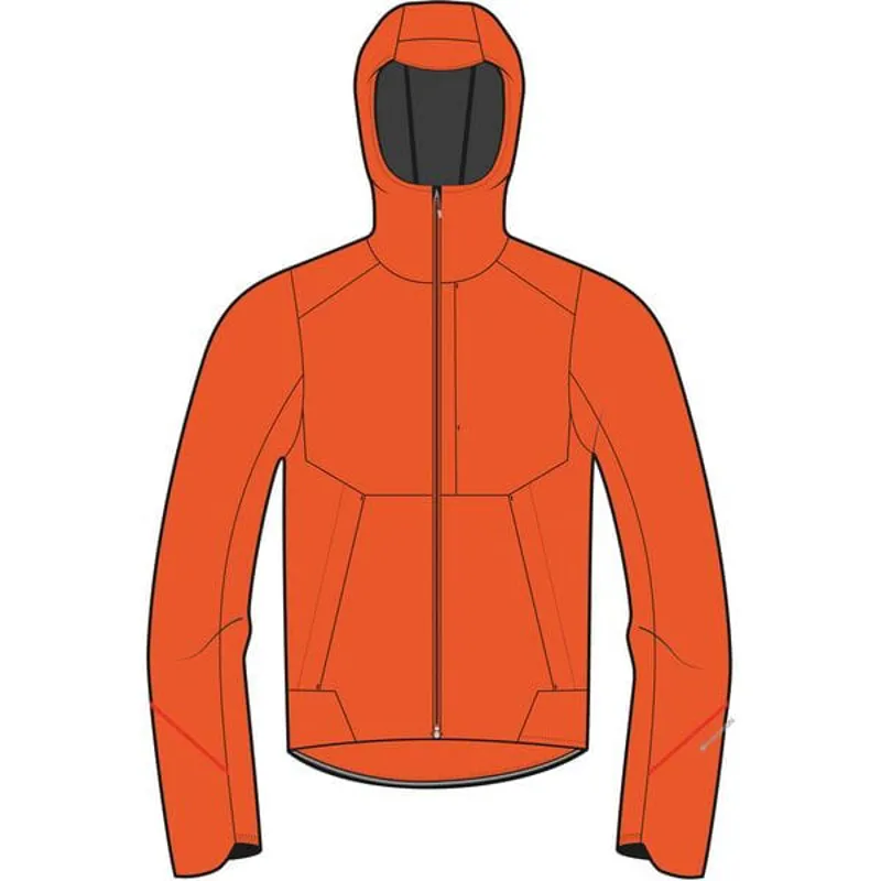 Madison Flux 3-Layer Women's Waterproof Trail Jacket - Magma Red-1