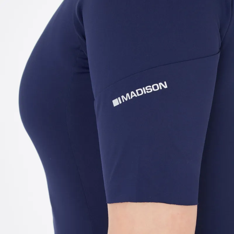 Madison Flux Women's Short Sleeve Jersey in Navy-3