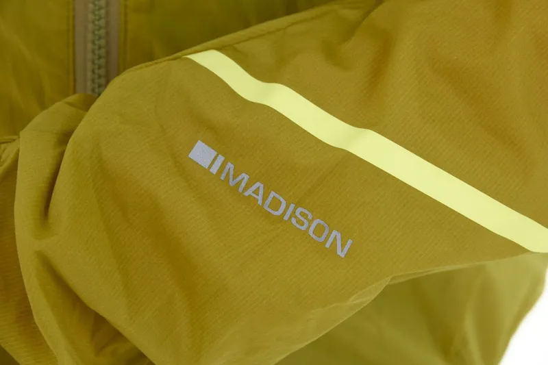 Madison Roam Men's Lightweight Windproof Packable Jacket in Golden Yellow-3