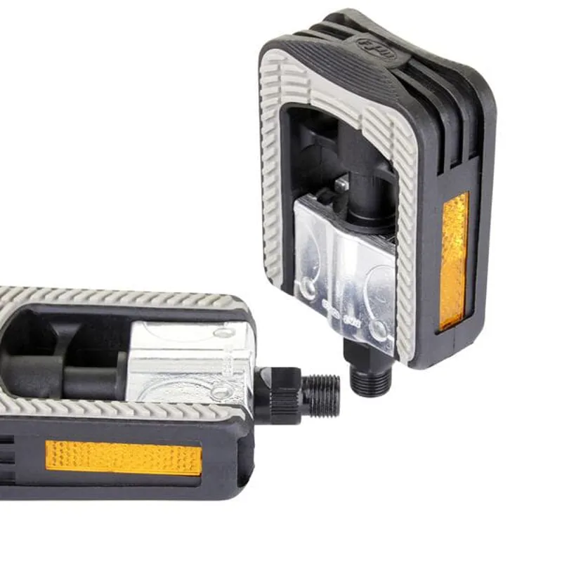 M:Part 9/16 inch Folding Pedals in Black/Silver