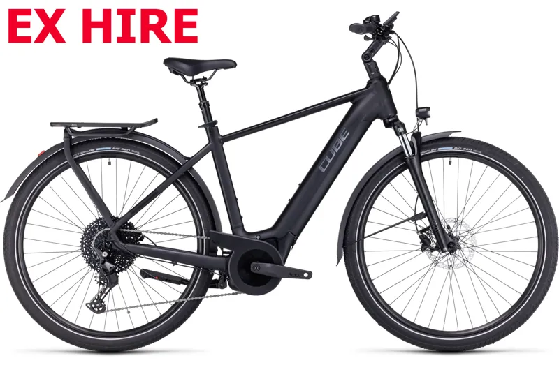 Cube Touring Hybrid Pro 625 EX-HIRE Electric Bike in Black