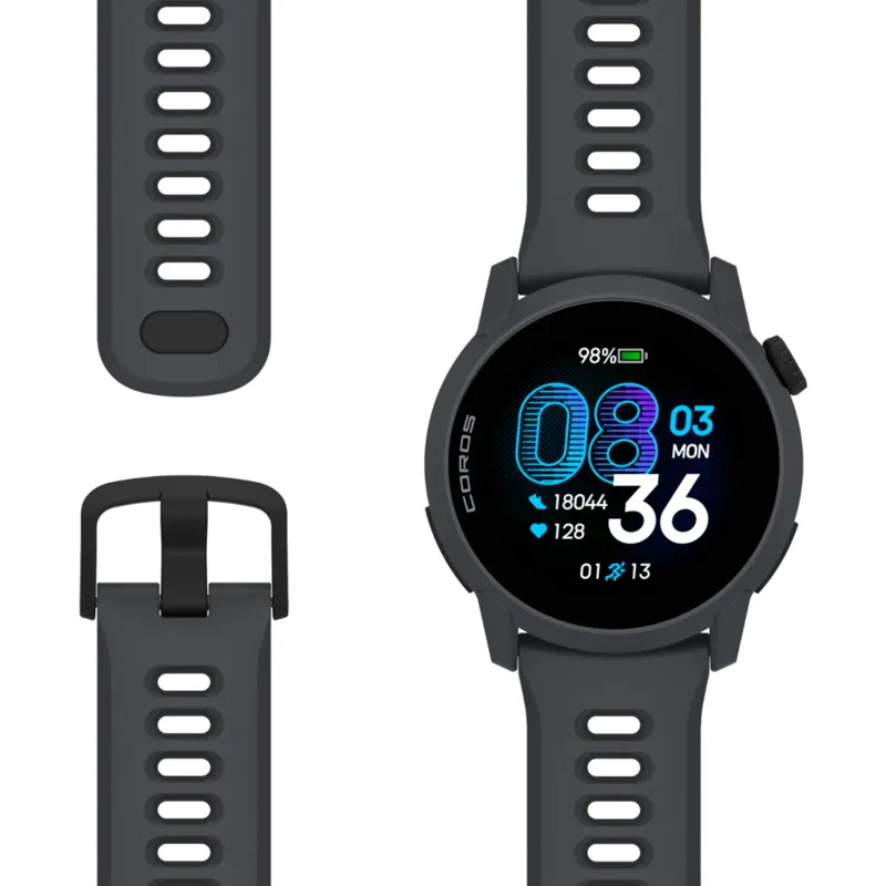 Coros Pace 4 Sport Watch Silicone in Black-5